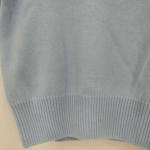 ザラ ZARA ビーズラインストーンニット コットン100 レディース import:M