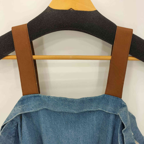トーガプルラ TOGA PULLA カウレザーキャミ ミニデニムワンピース レディース JPN:1
