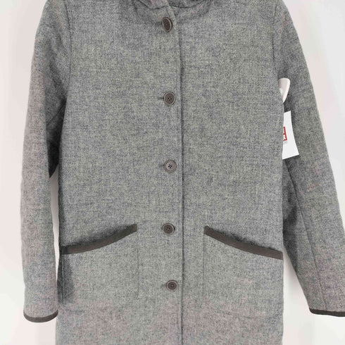 ブルックスブラザーズ BROOKS BROTHERS Luxury Fabric MOON ダイヤ キルティング ウール フーデッド コート レディース import:S