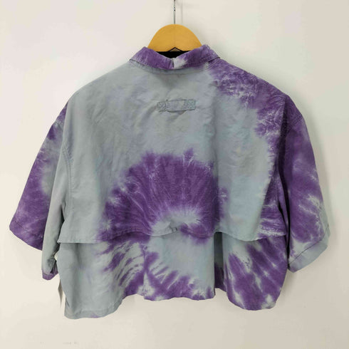 エルエルビーン L.L.Bean タイダイクロップドS/Sボタンダウンシャツ レディース JPN:XL