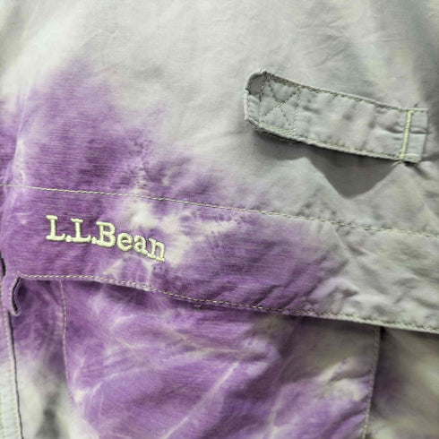 エルエルビーン L.L.Bean タイダイクロップドS/Sボタンダウンシャツ レディース JPN:XL