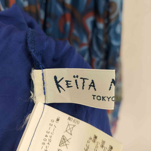 ケイタマルヤマ KEITA MARUYAMA シルク 総柄 ノースリーブワンピース レディース JPN:1