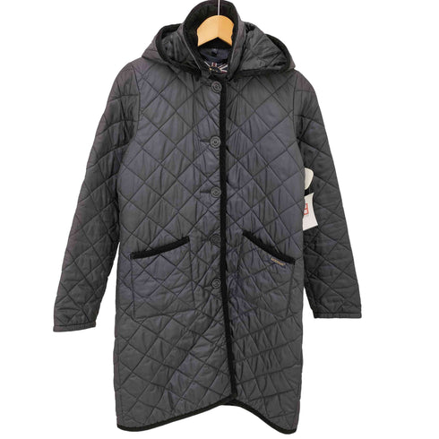 ラベンハム LAVENHAM コーディロイ パイピング フーデッド キルティング コート レディース JPN:36