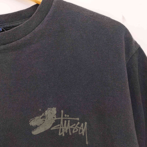 ステューシー Stussy 90-00S Dinosaur Tshirt ダイナソー Tシャツ 袖&裾シングル メンズ import:M