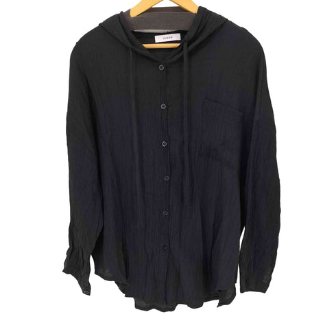 ISOOK Hooded loose shirt フード付きシアーシャツ レディース FREE