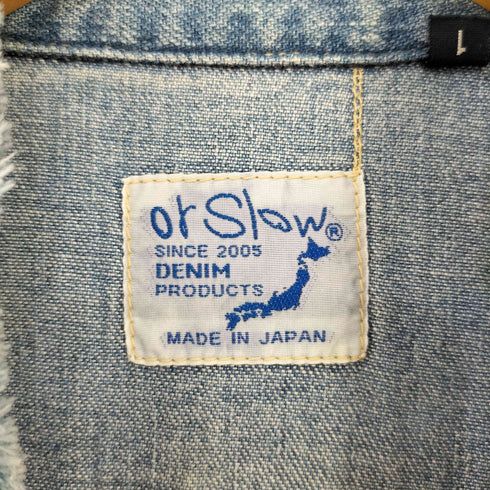 オアスロウ orSlow 別注 Fillmore カットオフデニムシャツワンピース レディース JPN:1