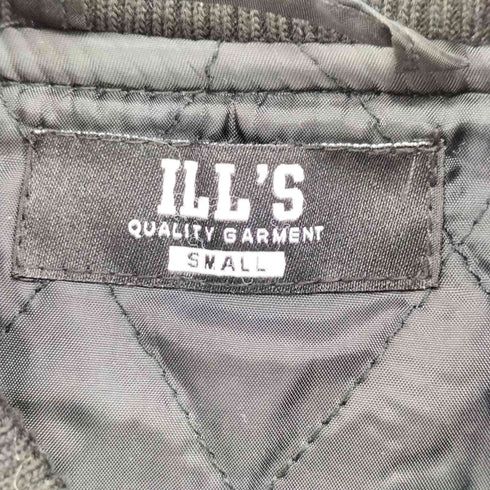 ILL'S サガラワッペン刺繍 ビッグシルエットスタジャン ウールテック シンセティックレザー メンズ JPN:S