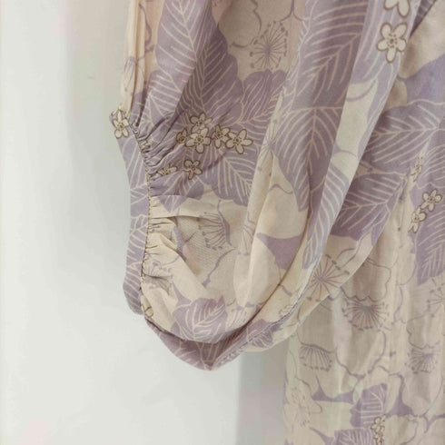 ザラ ZARA アジサイ柄 S/S ワンピース レディース import:S