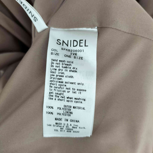 スナイデル snidel サテンVネックワンピース レディース ONE SIZE