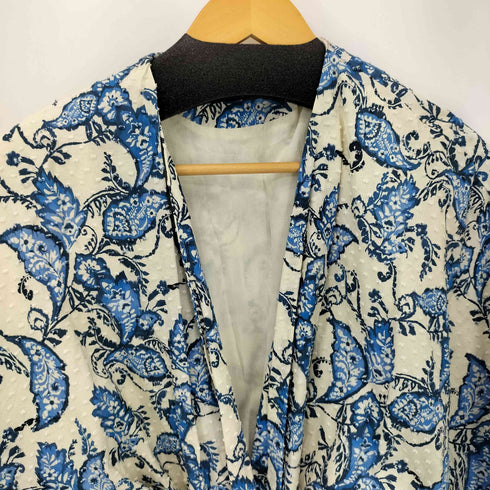 ザラ ZARA 花柄 ボタンレス ガウンジャケット レディース import:XS
