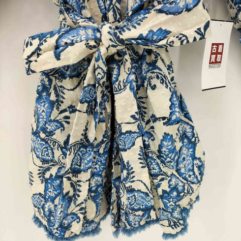 ザラ ZARA 花柄 ボタンレス ガウンジャケット レディース import:XS