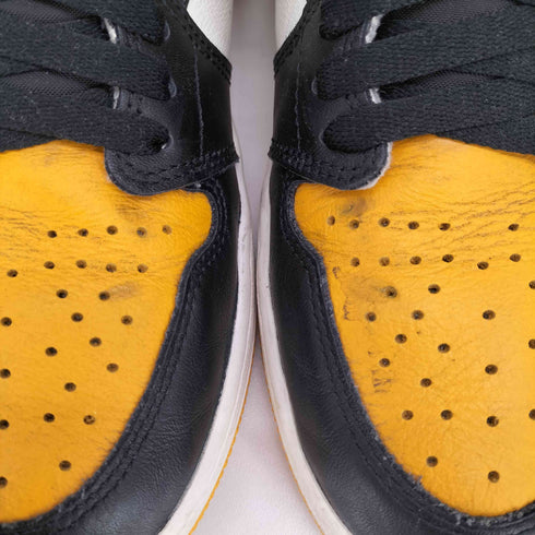 ジョーダンブランド JORDAN BRAND AIR JORDAN 1 RETRO HIGH OG YELLOW TOE タクシー ハイカットスニーカー メンズ JPN:26.5