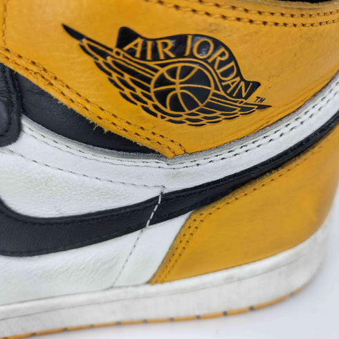 ジョーダンブランド JORDAN BRAND AIR JORDAN 1 RETRO HIGH OG YELLOW TOE タクシー ハイカットスニーカー メンズ JPN:26.5