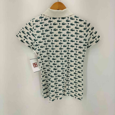 ラコステスポーツ LACOSTE SPORT 総柄 S/S ポロシャツ レディース 40