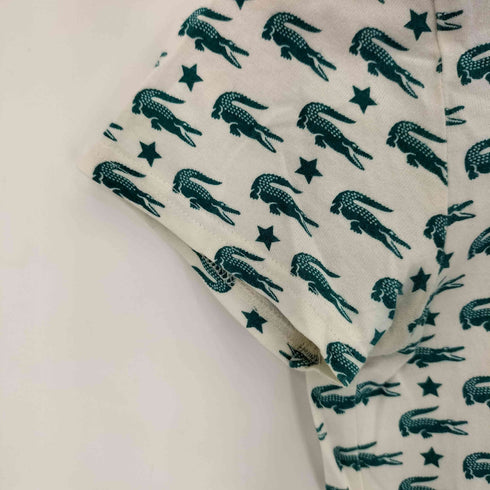 ラコステスポーツ LACOSTE SPORT 総柄 S/S ポロシャツ レディース 40