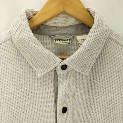 エルエルビーン L.L.Bean 80s ワッフル 切替 ニットシャツ メンズ JPN:L