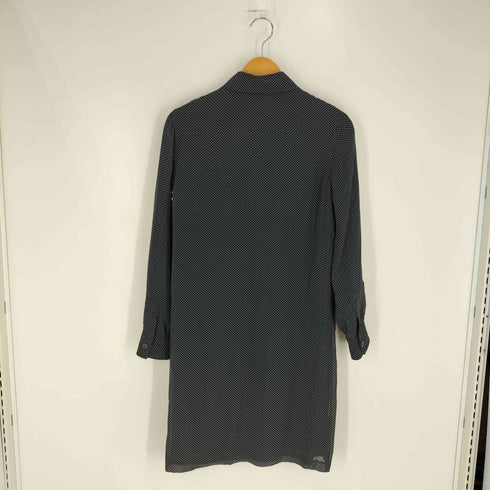 アーペーセー A.P.C. シルク ドット ハーフボタン シャツワンピース レディース import:XS