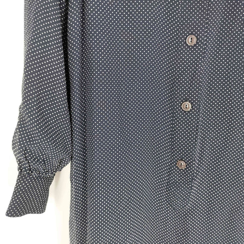アーペーセー A.P.C. シルク ドット ハーフボタン シャツワンピース レディース import:XS