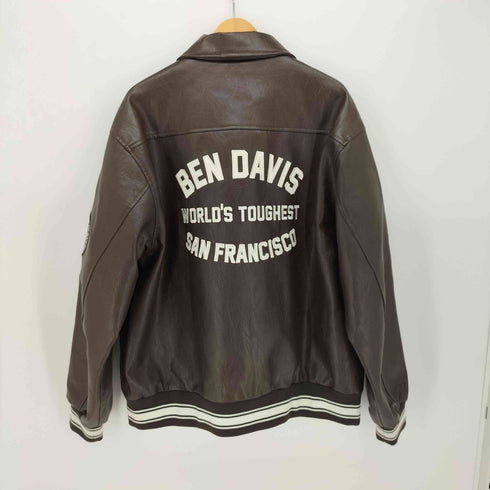 ベンデイビス BEN DAVIS FAUX LEATHER FLIGHT JACKET フェイクレザーブルゾン メンズ JPN:XL