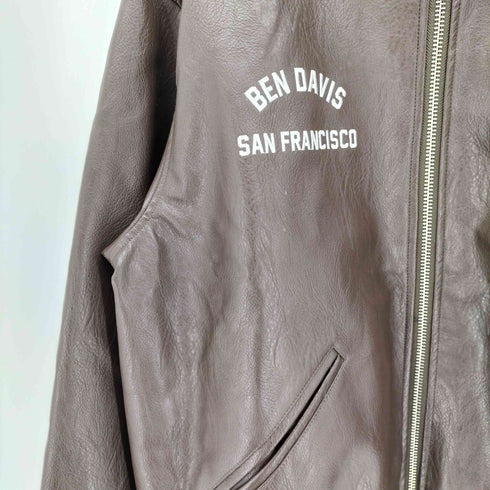 ベンデイビス BEN DAVIS FAUX LEATHER FLIGHT JACKET フェイクレザーブルゾン メンズ JPN:XL