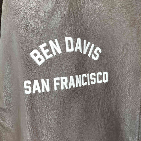 ベンデイビス BEN DAVIS FAUX LEATHER FLIGHT JACKET フェイクレザーブルゾン メンズ JPN:XL