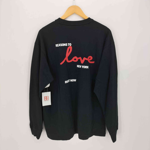 ニューエラ NEW ERA 長袖 オーバーサイズド コットン Tシャツ New York Magazine LOVE メンズ import:L