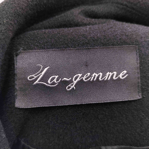 ラジエム la-gemme ダブルボタン チンストラップ付き Aラインコート レディース