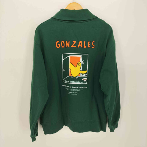 マークゴンザレス Mark Gonzales ビッグシルエット ハーフジップ スウェット メンズ JPN:L