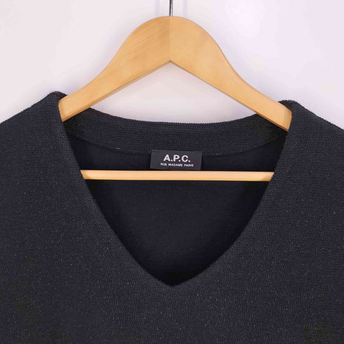 アーペーセー A.P.C. Vネック ひざ丈 ワンピース レディース import:XS