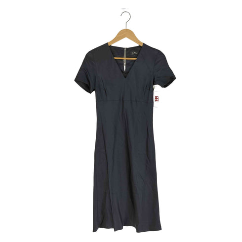 アーペーセー A.P.C. Vネック ベルベット ワンピース ドレス レディース import:S