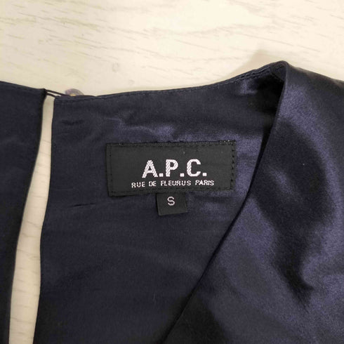 アーペーセー A.P.C. Vネック ベルベット ワンピース ドレス レディース import:S