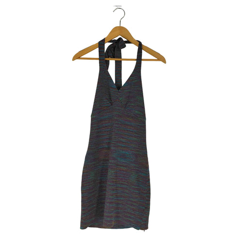 ラグアジェム LAGUA GEM MIX COLOR HALTER M/OP ミックスカラー ミディワンピース レディース JPN:S