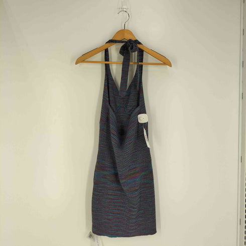 ラグアジェム LAGUA GEM MIX COLOR HALTER M/OP ミックスカラー ミディワンピース レディース JPN:S