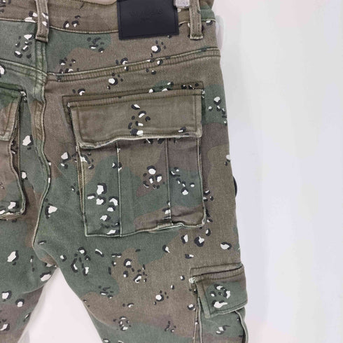 valabasas COMMANDER 2.0 STACKED CAMO チョコチップカモ 迷彩柄 フレア カーゴ パンツ メンズ 34