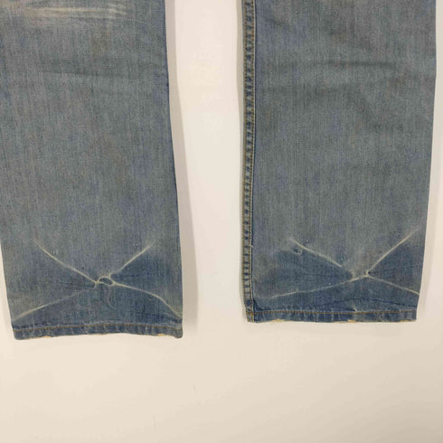 ジャックローズ JACKROSE ウォッシュド ダメージ 加工 ブーツカット フレア デニム パンツ メンズ JPN:S