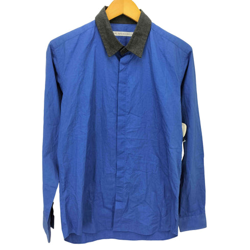 ジョンローレンスサリバン JOHN LAWRENCE SULLIVAN 襟異素材切り替え L/S 比翼 シャツ メンズ JPN:38
