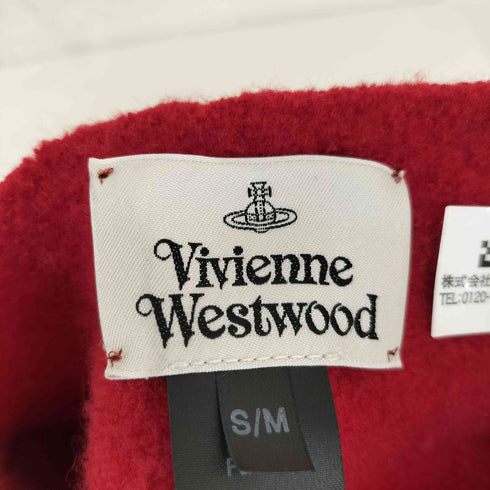 ヴィヴィアンウエストウッド Vivienne Westwood オーブ刺繍 ベレー帽 レディース S/M