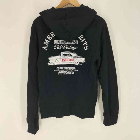 ジャックローズ JACKROSE AMERICANSPRITS 両面 プリント ジップアップ パーカー メンズ JPN:3