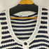 ザラ ZARA ストライプ柄ニットベスト レディース US S