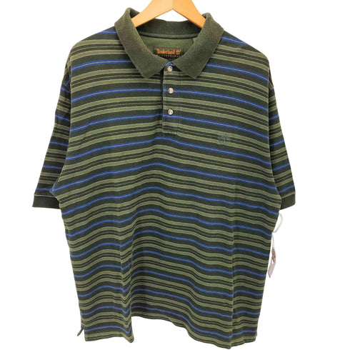 ティンバーランド Timberland ボーダー S/S ポロシャツ メンズ import:L