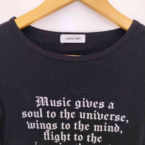 ラグアジェム LAGUA GEM LETTERING L/T レタリング ロングスリーブ Tシャツ レディース FREE