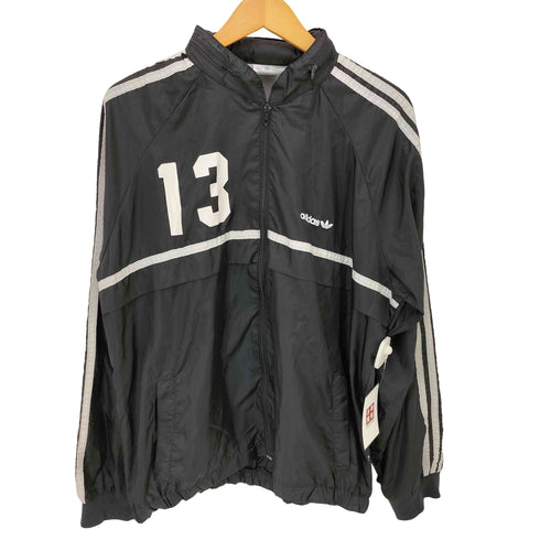 アディダス adidas 80S トレフォイルロゴ 裏地メッシュ ナンバリング ナイロンジャケット ロケットTALON メンズ