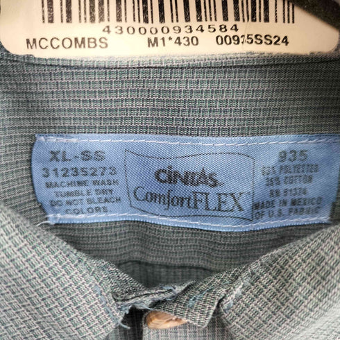 シンタス CINTAS S/S ワークシャツ メンズ XL-SS