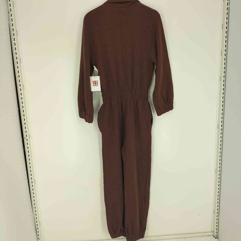 ザラ ZARA KNIT FRONT JUMPSUIT ニット フロント ジップ ジャンプスーツ オールインワン レディース S