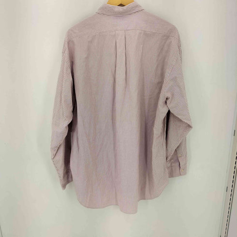 ラルフローレン RALPH LAUREN BIG SHIRT ポニー刺繍 フロントポケット ストライプ BD L/S シャツ メンズ import:L