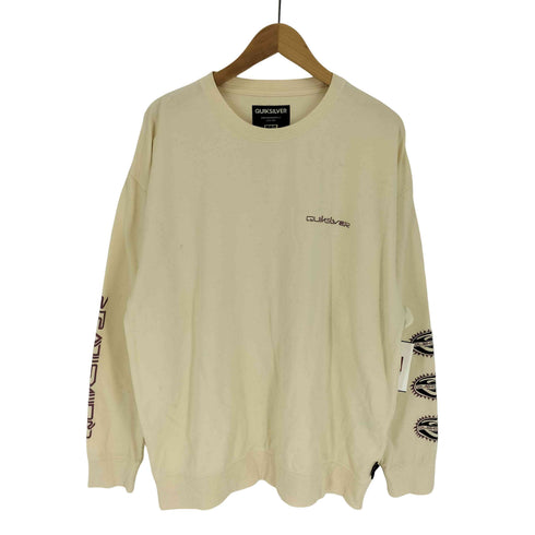 クイックシルバー Quiksilver ルーズ シルエット スリーブ プリント スウェット メンズ import:L