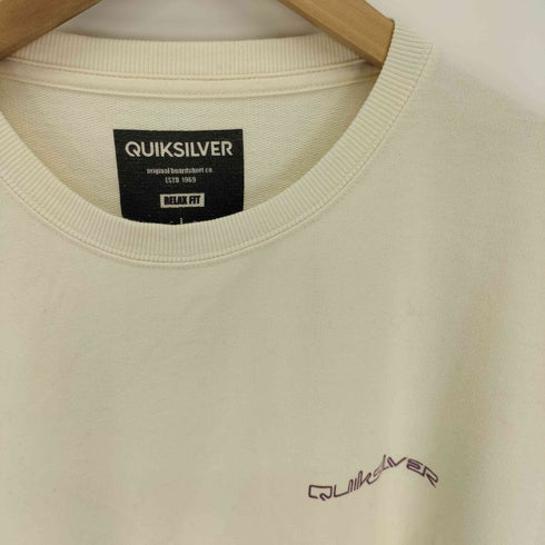 クイックシルバー Quiksilver ルーズ シルエット スリーブ プリント スウェット メンズ import:L