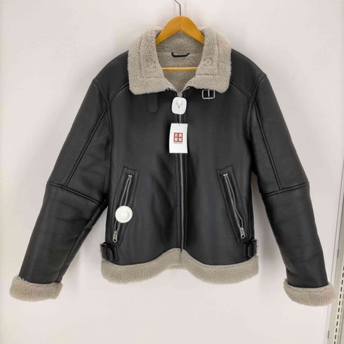 ザラ ZARA フェイクムートンジャケット メンズ JPN:M