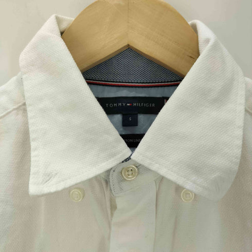 トミーヒルフィガー TOMMY HILFIGER コットンリネン半袖シャツ メンズ S