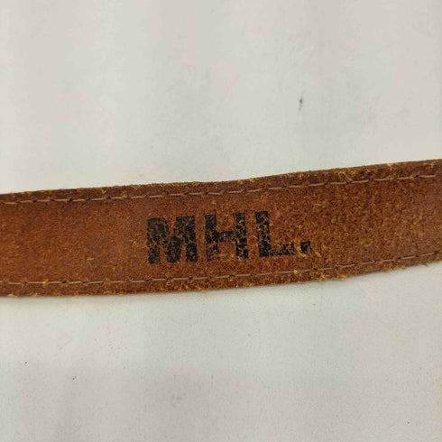 エムエイチエル MHL. イングランド製 レザーベルト メンズ